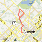 Wed morn ride route map