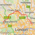noble street to paddington route map