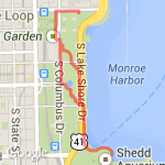 Lurie Children's Hospital 5k route map