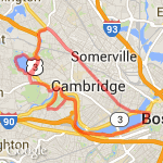 16.25 Mile Route route map