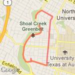 MLK/Rio Grande/30th/Lamar/MLK loop route map