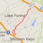 Saddleback Run route map