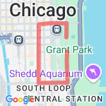 Lollapalooza Warm-up 5k route map