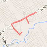 Ella Spur Texaco route map