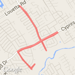 Cyp Spg Ella Spur Texaco Louetta route map