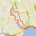 Humber Trail  route map