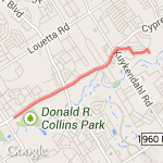 Steubner to Home route map