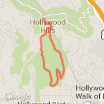 RUNYON CANYON route map