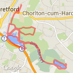 stretford sale WP Chorlton WP stretford 12 miles route map
