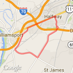 10 mile loop, downs. Pike route map