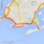 Long run to Rockaways route map