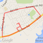 Haigh Road route map