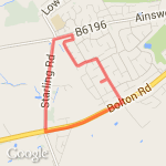 Garstang Drive route map