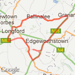 Ardagh 70k Cycle route map