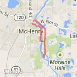 River Run 10K route map