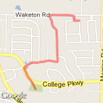 To The Park! route map