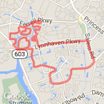 11 miles/17.5k route map