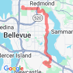 Kirkland Lakemont route map