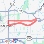 Candler Park route map