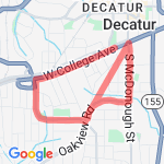 Oakhurst Run route map