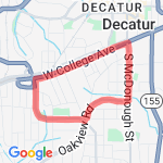 Oakhurst Run route map