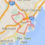 10 Mile Hilly Loop route map