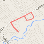 Home to Blue Cypress route map