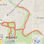 Whitnall Park 2 route map