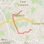 Otto Close-Plough via Dulwich Park route map