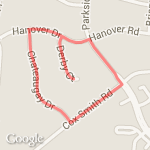 start from home easy loop route map