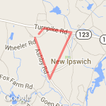 Ashby hill route map