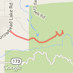 Deep Creek Dam run route map