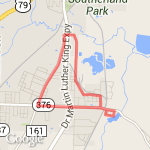 5.5 mi roadmarch route map