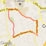 3 Miler route map