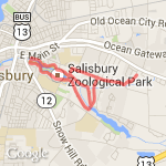 8 miles from Julies route map