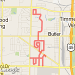 Work - 8 Mile route map