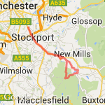 peak district hills route map