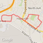 Hapeville 5 mi route map