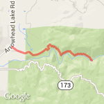 Deep Creek Falls route map