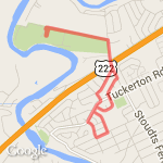 Shiver By the River 10K route map