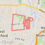 In the Dark route map