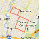 Hilly 5.5 miles  route map