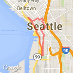 WAC to Safeco Field route map