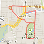 Plaza Hills route map