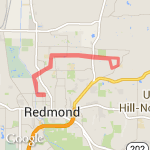 Bella Botega to Ferral McWhiter loop route map