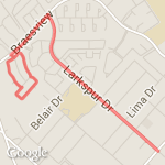 Alternate Neighborhood 5K route map
