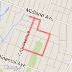 Memorial Park Cut through route map