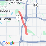 6 miles out and back total route map