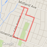 Continental route map