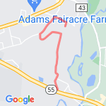 Ireland Dr. to Rt.55 route map